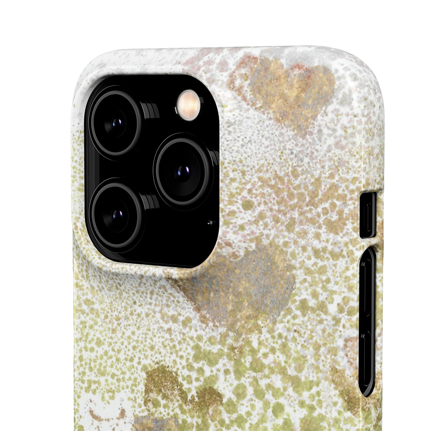 iPhone Samsung Galaxy Pixel5G Snap Case Phone Case Green Hearts - Alja Design