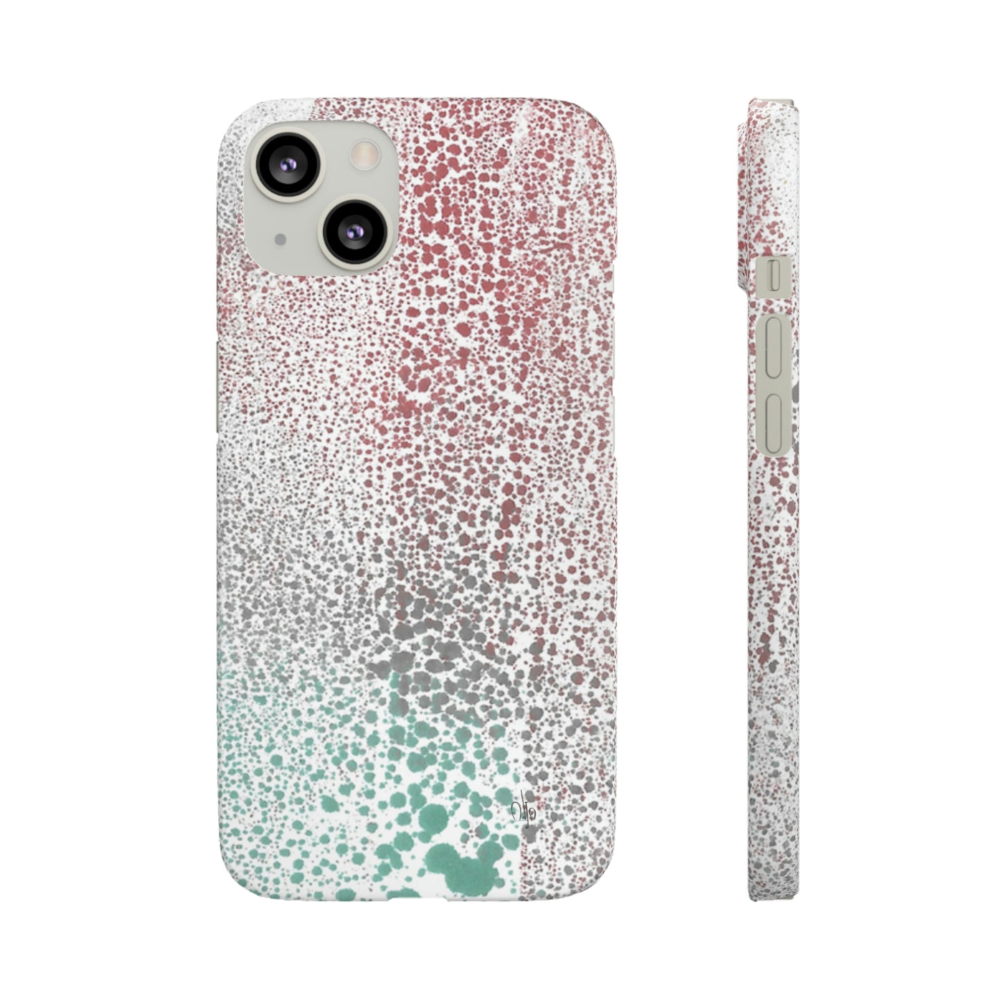 iPhone Samsung Galaxy Pixel5G Snap Case Phone Case Gradient Drip - Alja Design