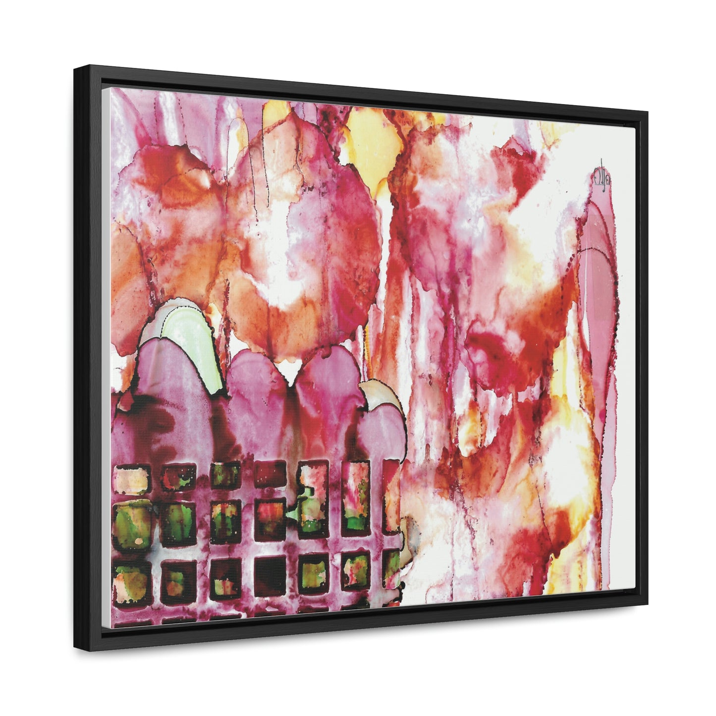 Off the Grid 13 Framed Canvas Print - Alja Design