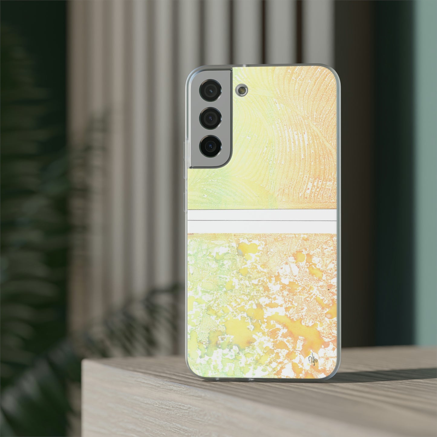 iPhone and Samsung Galaxy Flexi Phone Case Piña Colada with Tropical Waves - Alja Design