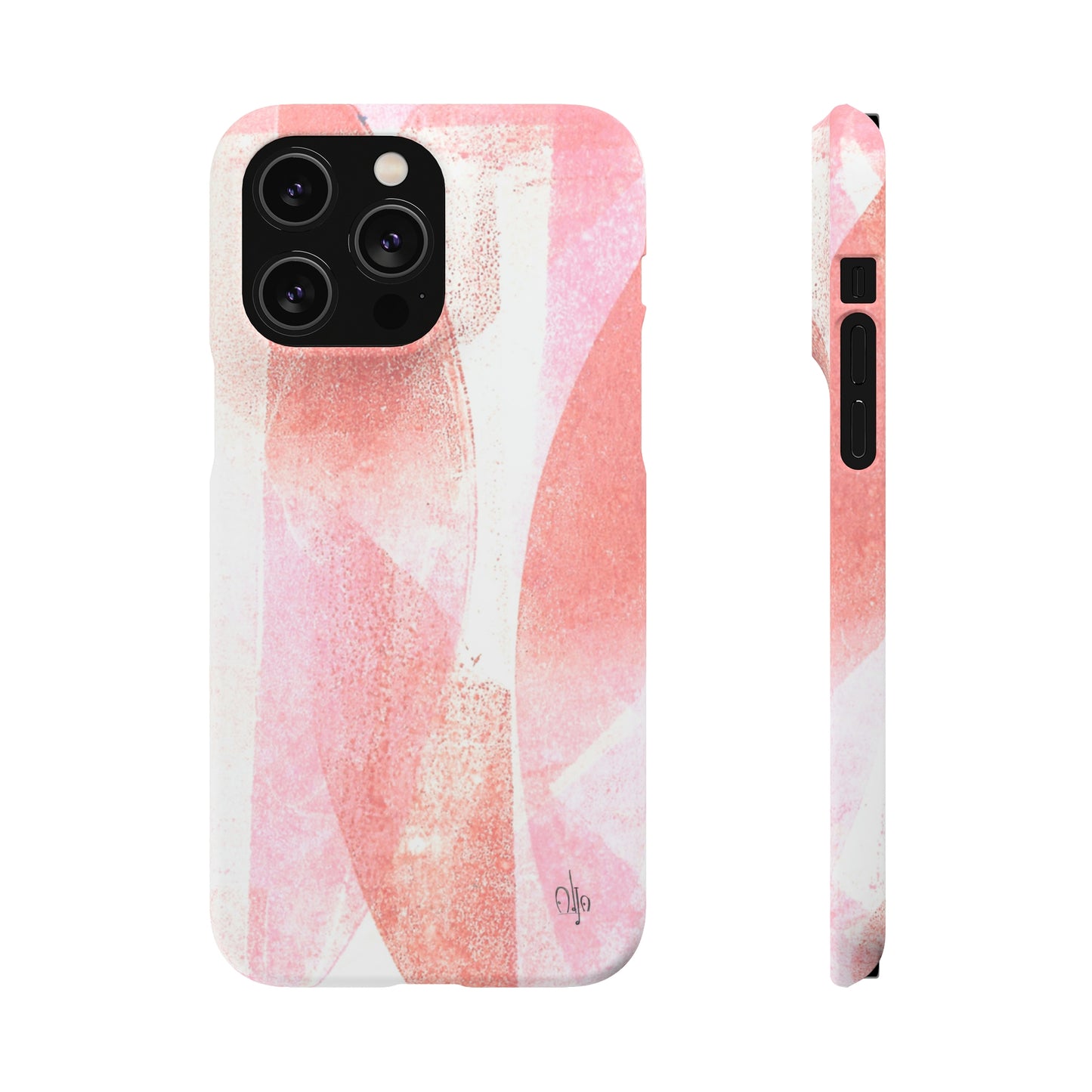 iPhone Samsung Galaxy Pixel5G Snap Case Phone Case Red Glass