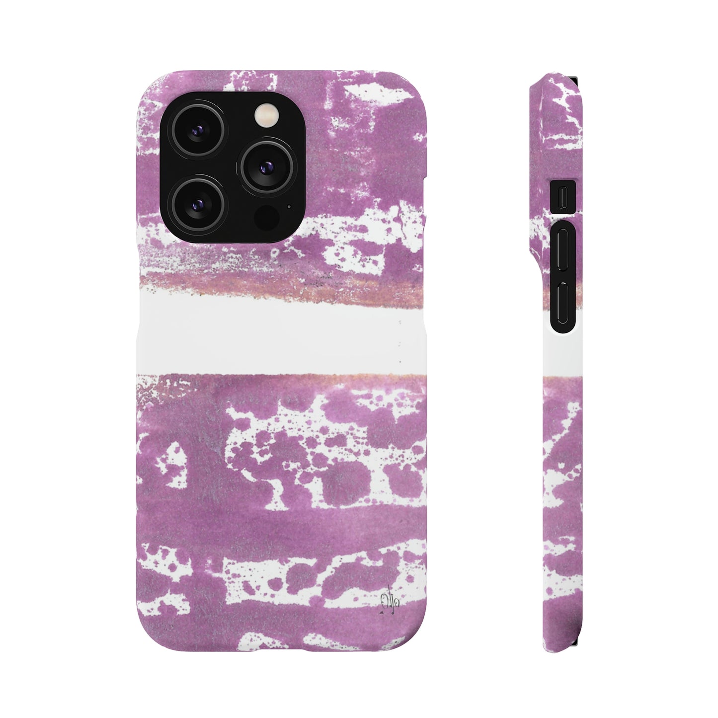 iPhone Samsung Galaxy Pixel5G Snap Case Phone Case Purple Horizon - Alja Design