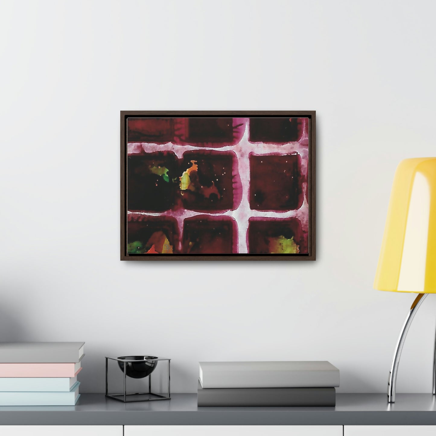 Off the Grid 10 Framed Canvas Print - Alja Design