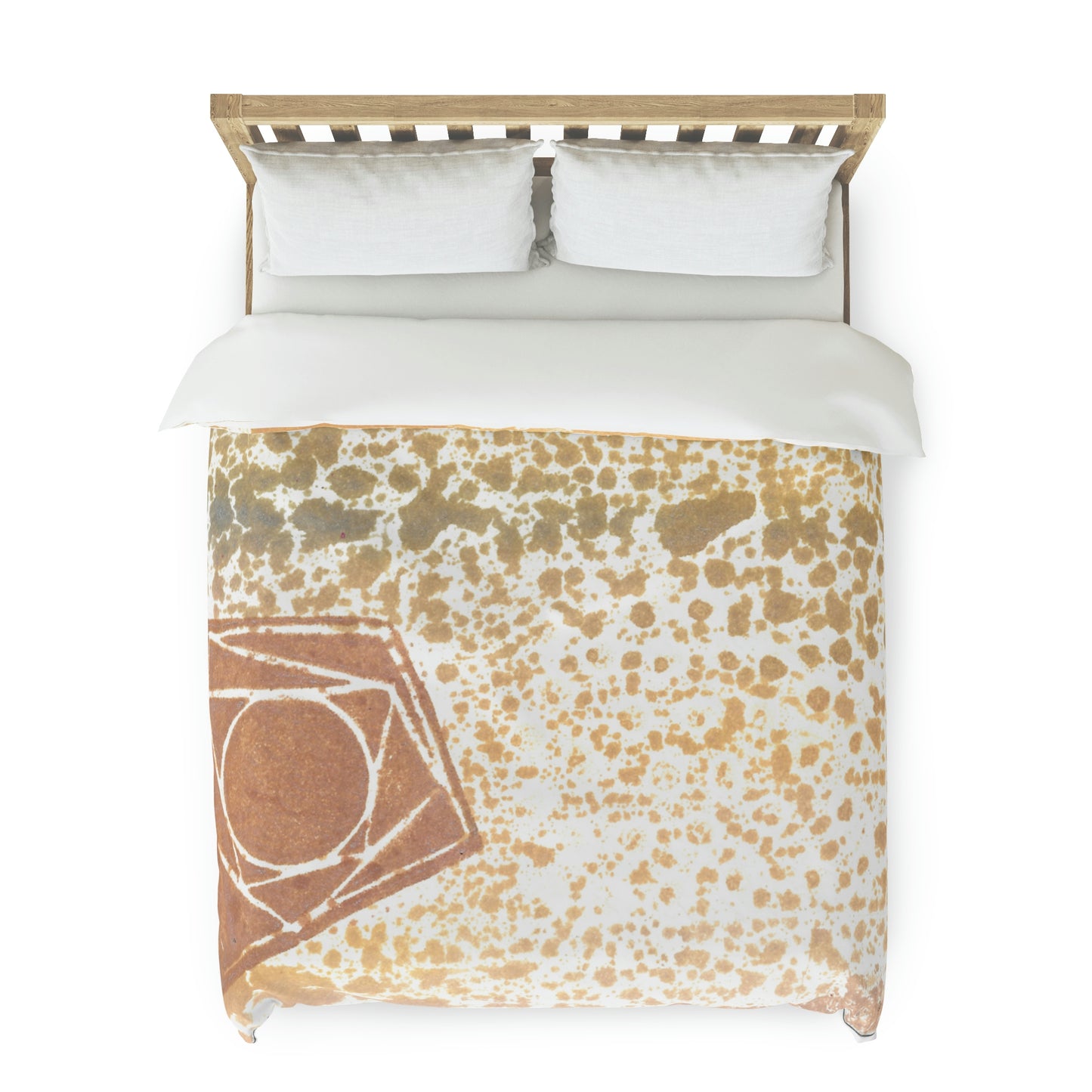 Orange Star Duvet Cover - Alja Design
