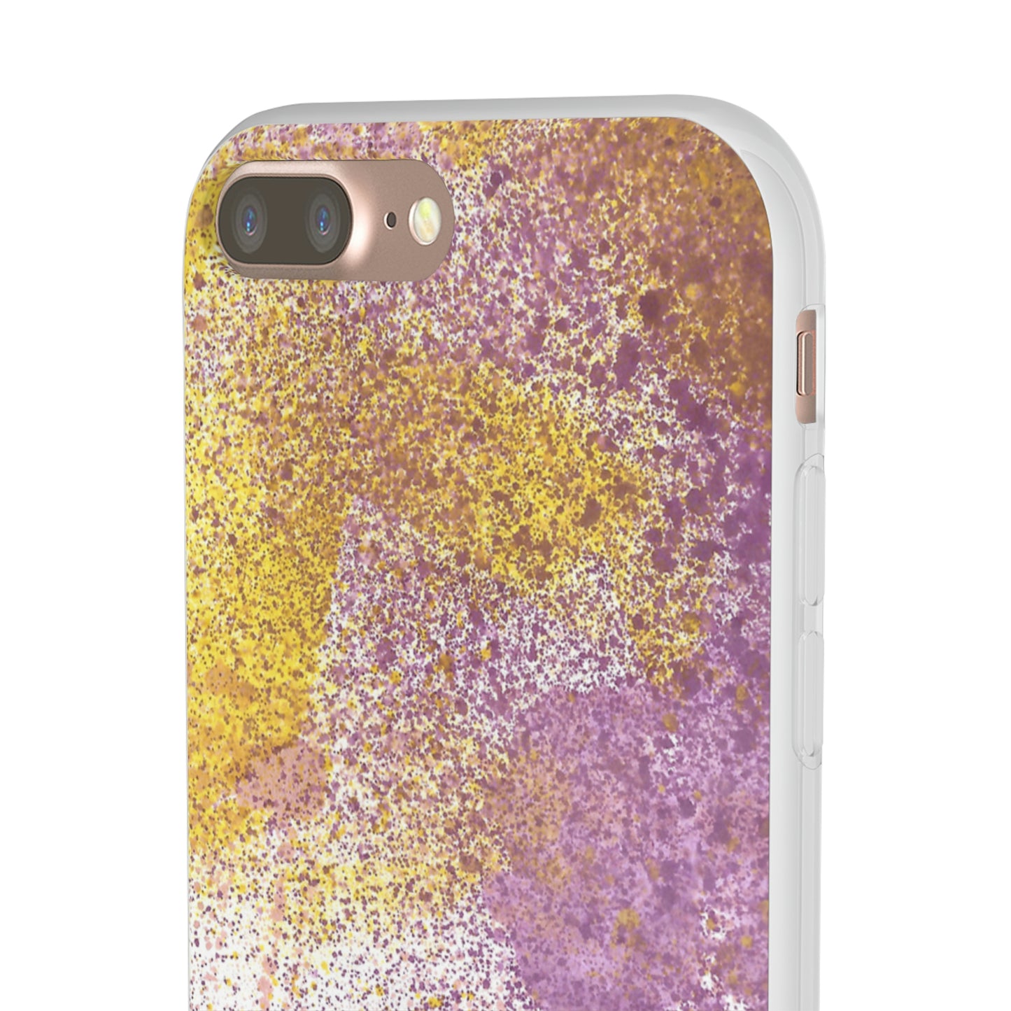 iPhone and Samsung Galaxy Flexi Phone Case Purple Blocks - Alja Design