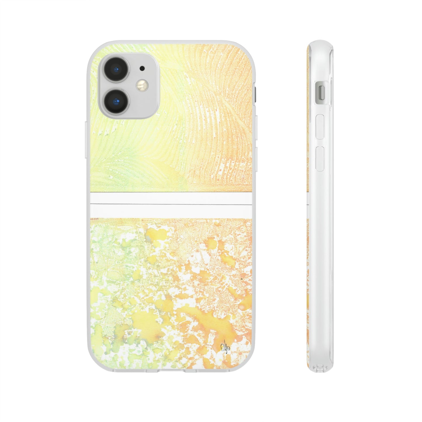 iPhone and Samsung Galaxy Flexi Phone Case Piña Colada with Tropical Waves - Alja Design