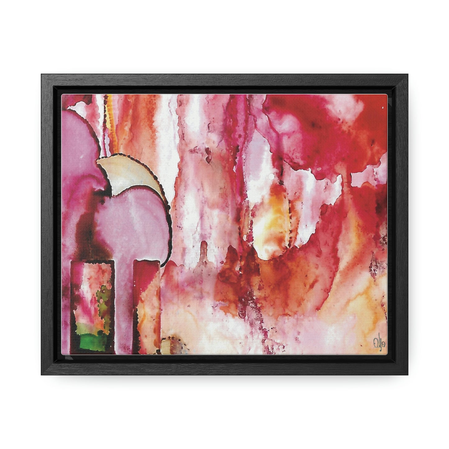 Off the Grid 6 Framed Canvas Print - Alja Design