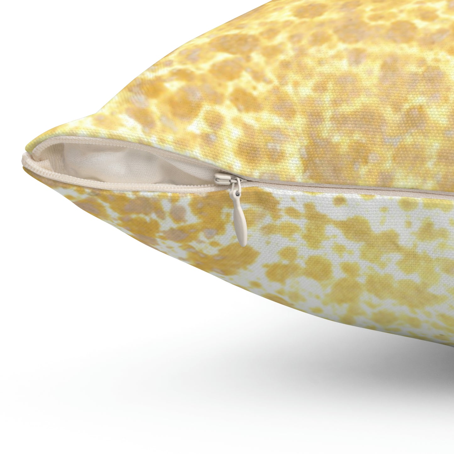 Dark Yellow Grain Square Pillow - Alja Design
