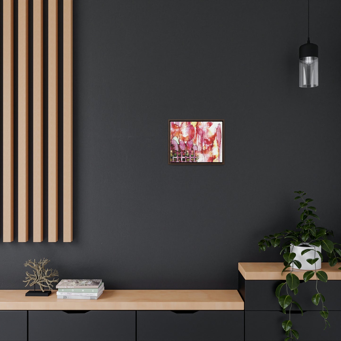 Off the Grid 13 Framed Canvas Print - Alja Design