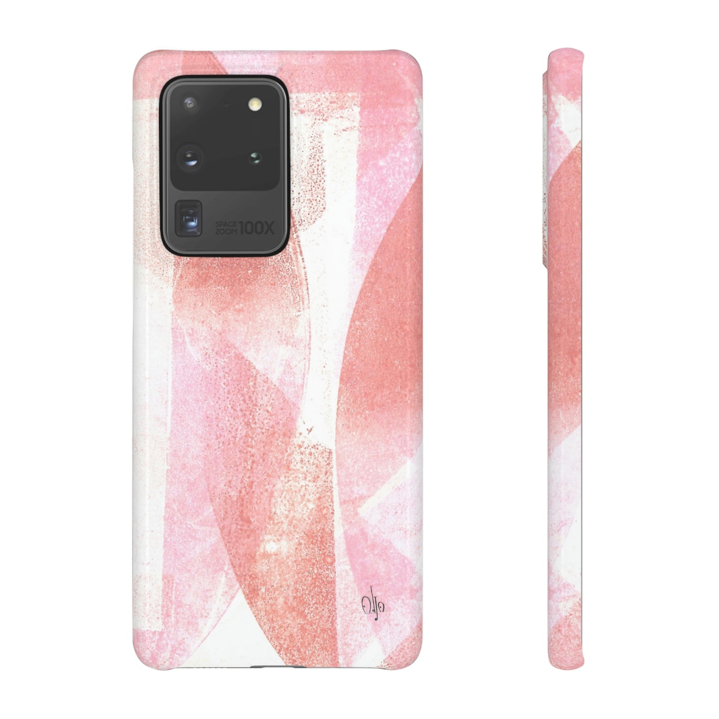 iPhone Samsung Galaxy Pixel5G Snap Case Phone Case Red Glass