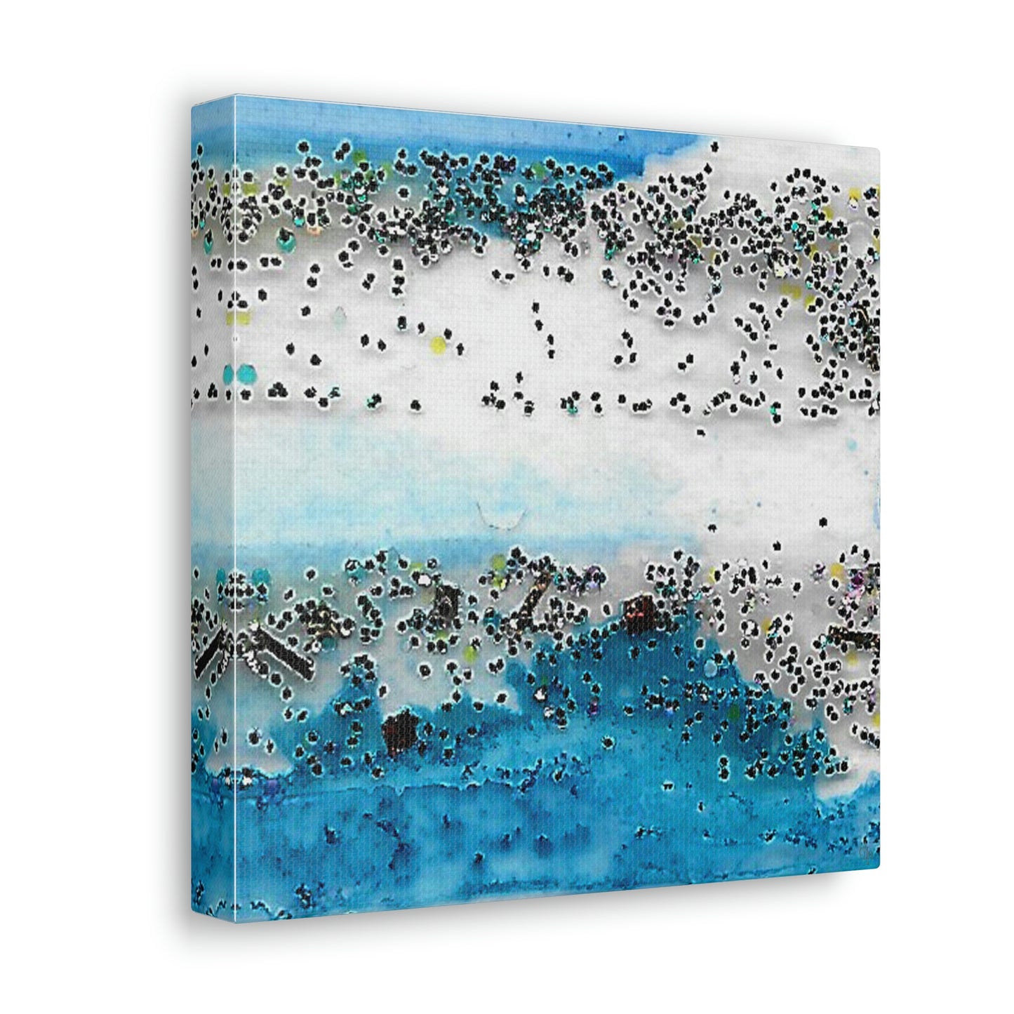 Fractal Blue 7 Canvas Print - Alja Design