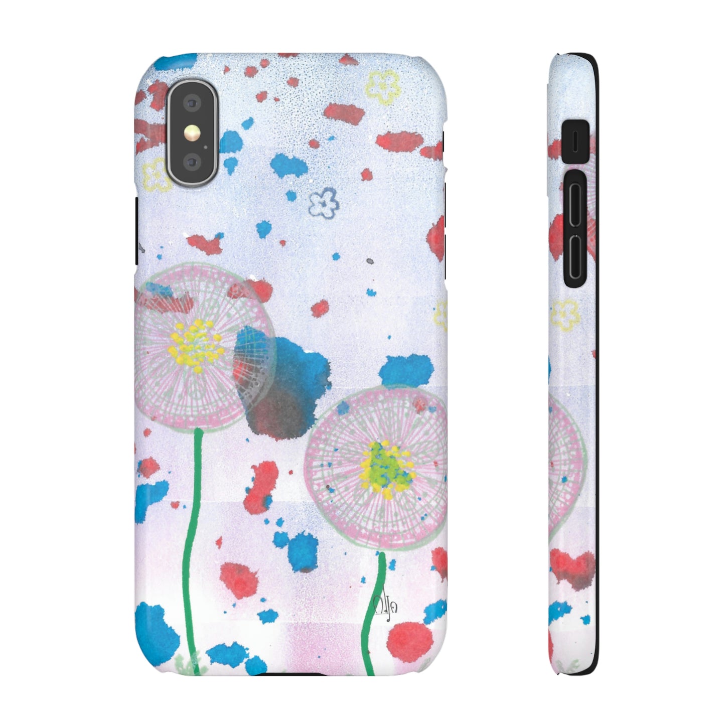 iPhone Samsung Galaxy Pixel5G Snap Case Phone Case Dandelion Party - Alja Design
