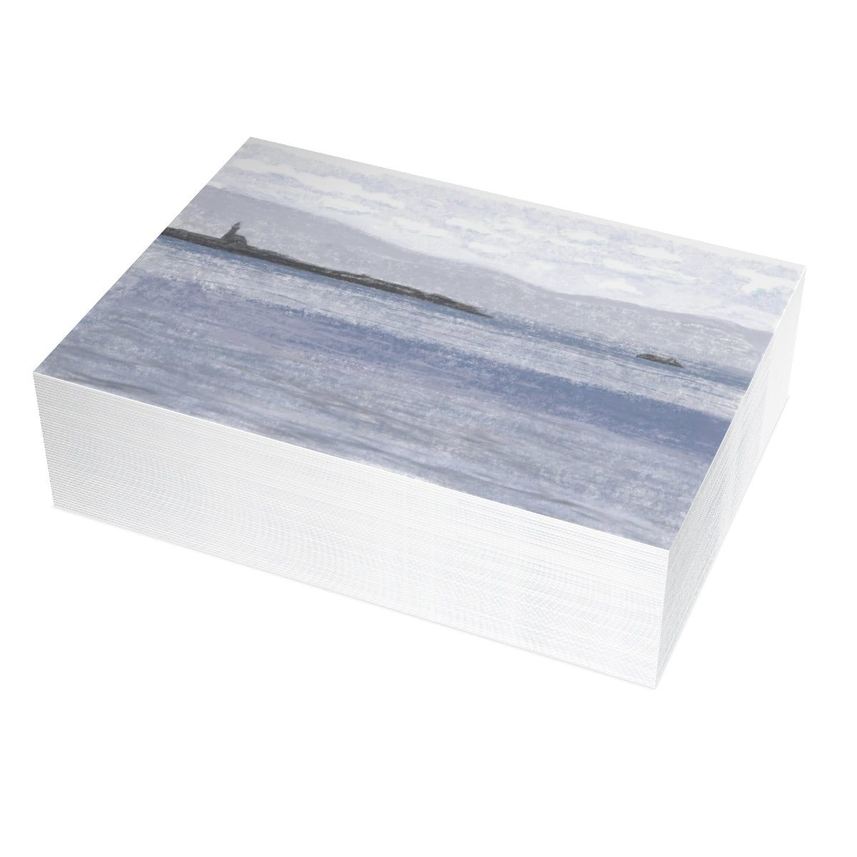 Lighthouse Point Folded Greeting Card - Alja Design