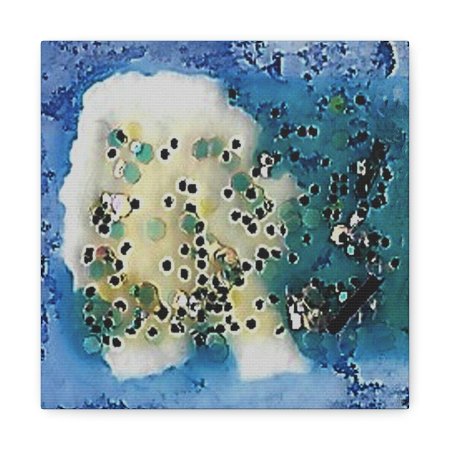 Fractal Blue 8 Canvas Print - Alja Design