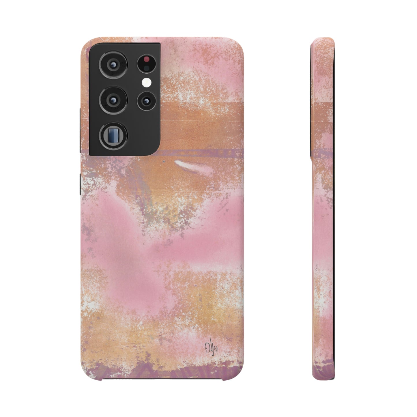 iPhone Samsung Galaxy Pixel5G Snap Case Phone Case Passionate Pink - Alja Design