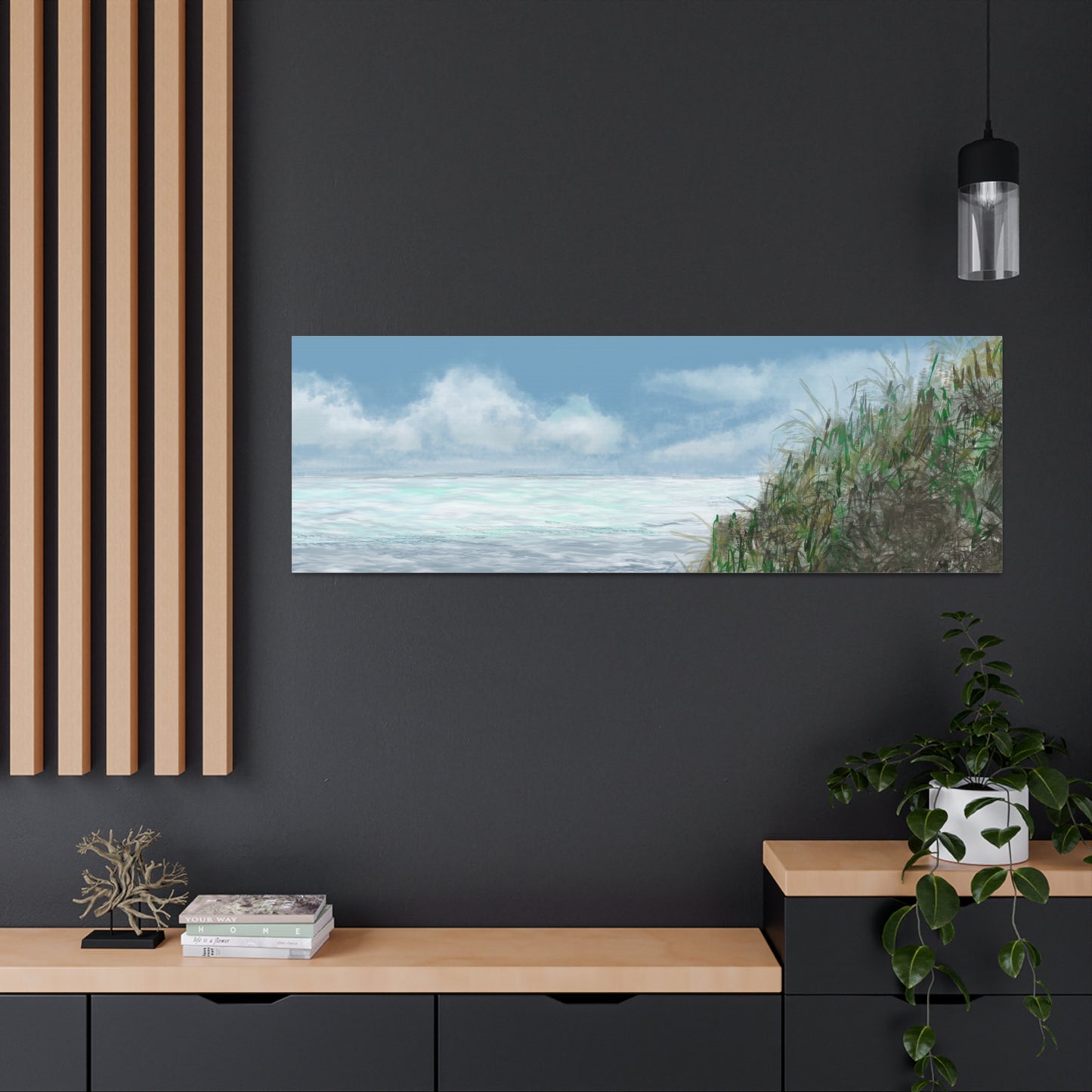 West Cliff Canvas Print - Alja Design