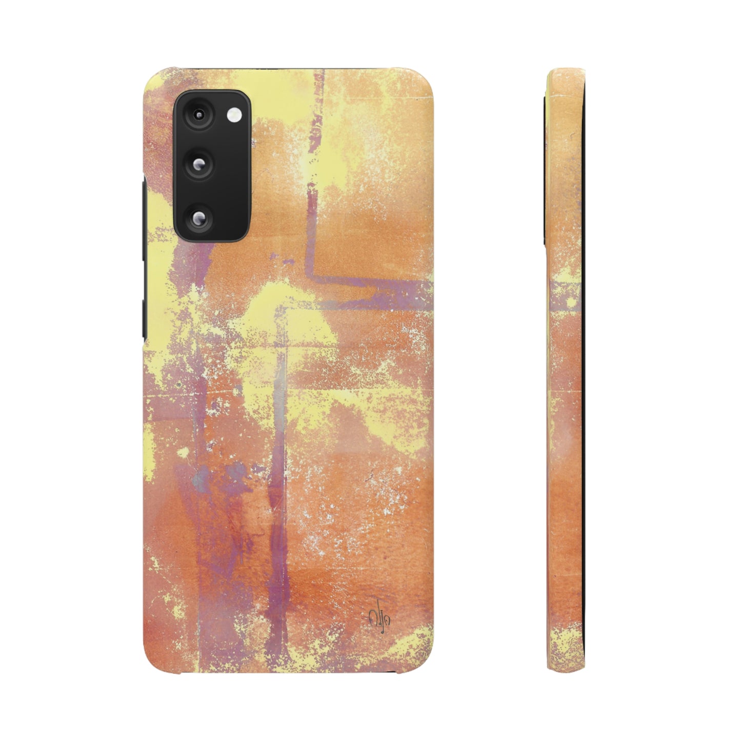 iPhone Samsung Galaxy Pixel5G Snap Case Phone Case Passionate Orange - Alja Design