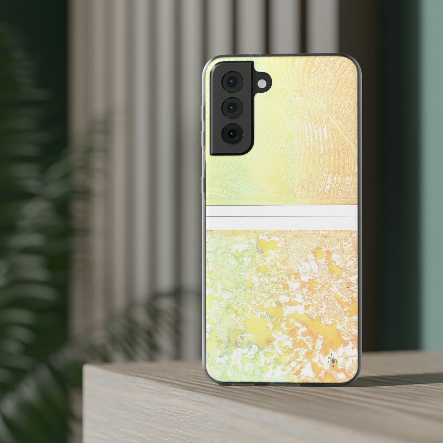 iPhone and Samsung Galaxy Flexi Phone Case Piña Colada with Tropical Waves - Alja Design