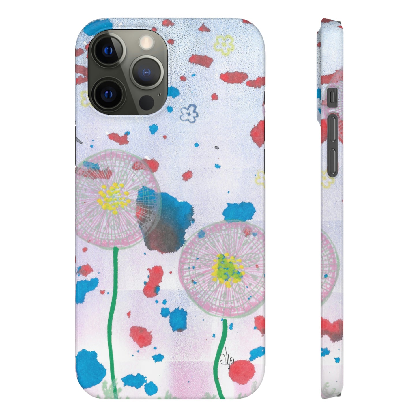 iPhone Samsung Galaxy Pixel5G Snap Case Phone Case Dandelion Party - Alja Design