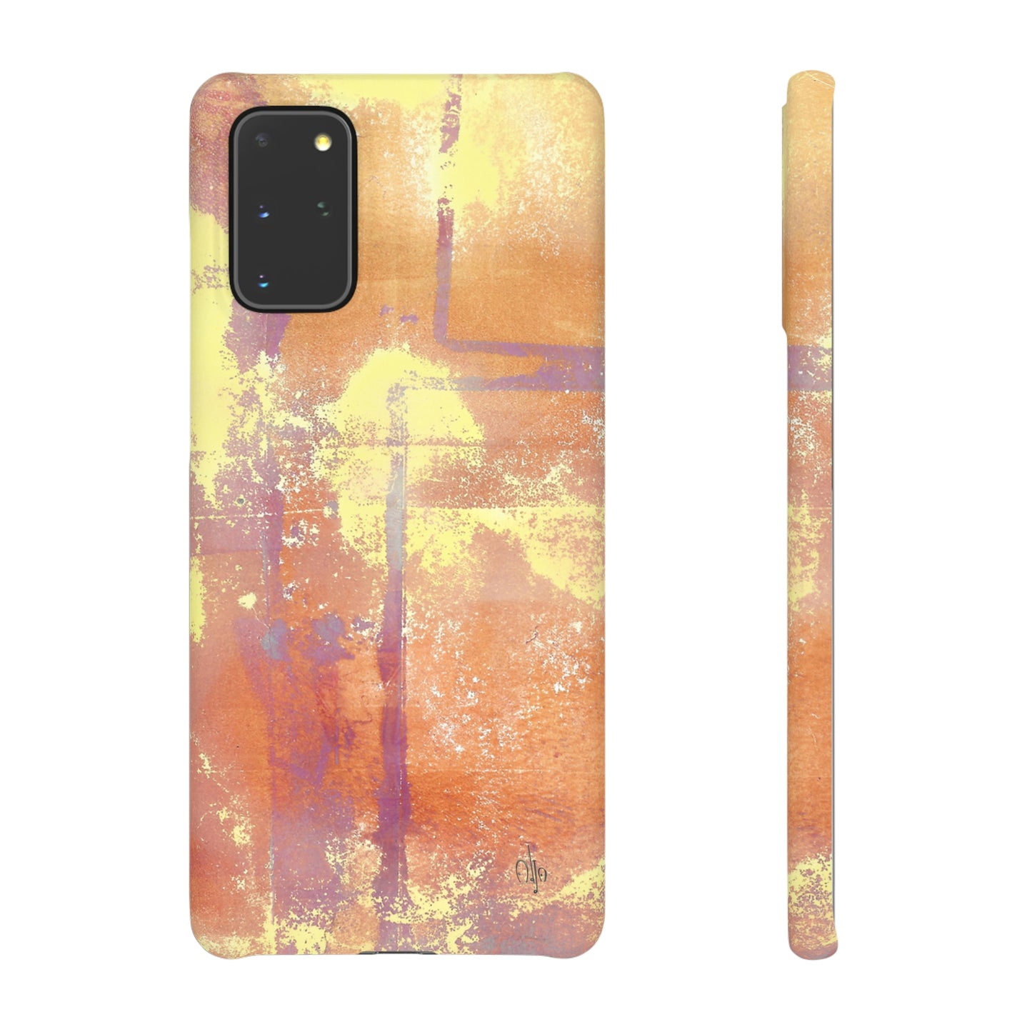 iPhone Samsung Galaxy Pixel5G Snap Case Phone Case Passionate Orange - Alja Design