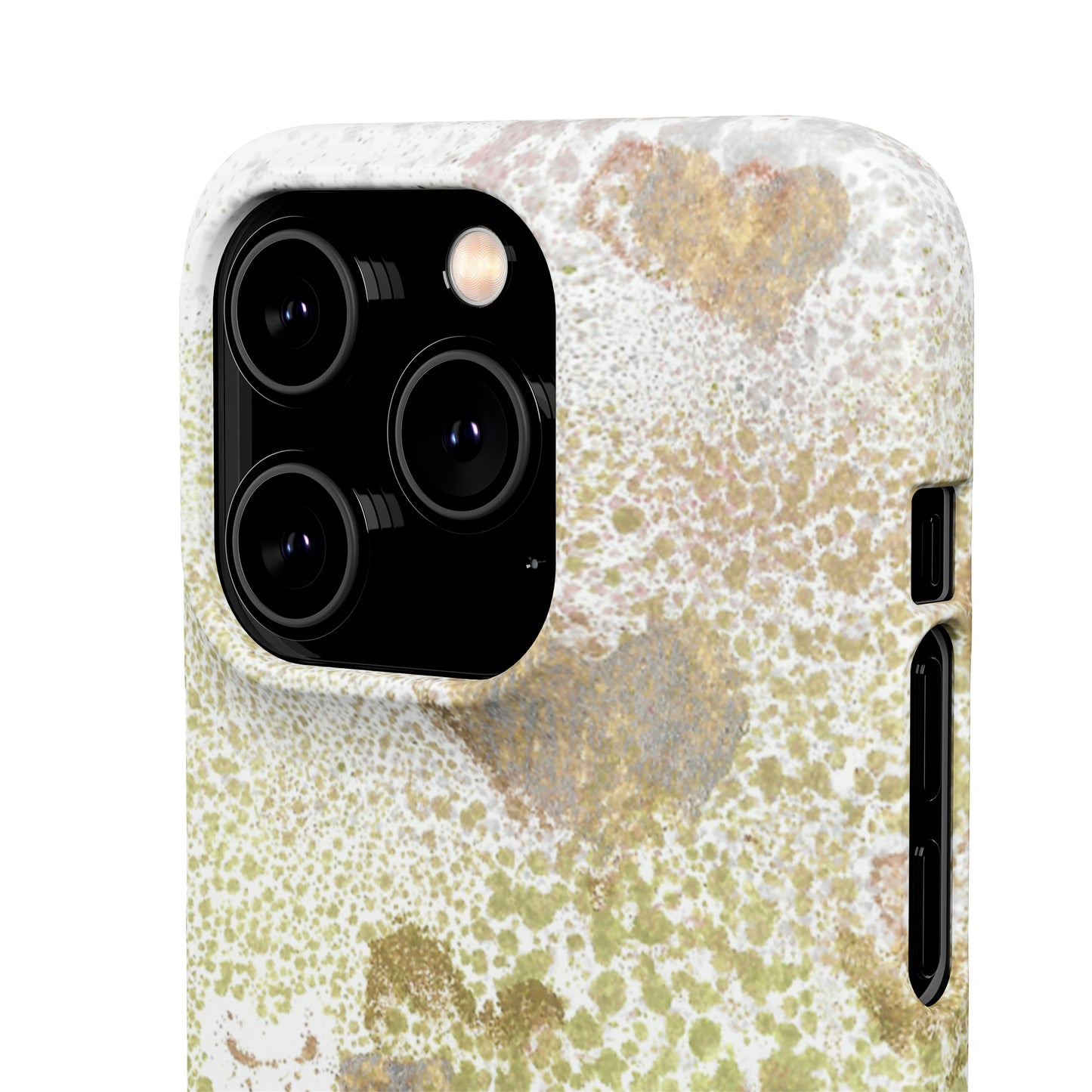 iPhone Samsung Galaxy Pixel5G Snap Case Phone Case Green Hearts - Alja Design