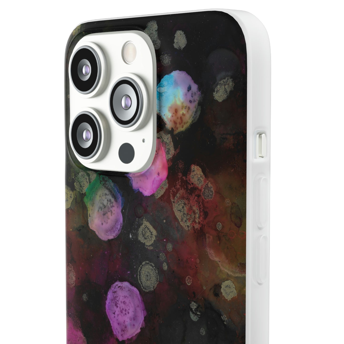 iPhone and Samsung Galaxy Flexi Phone Case Black Space - Alja Design