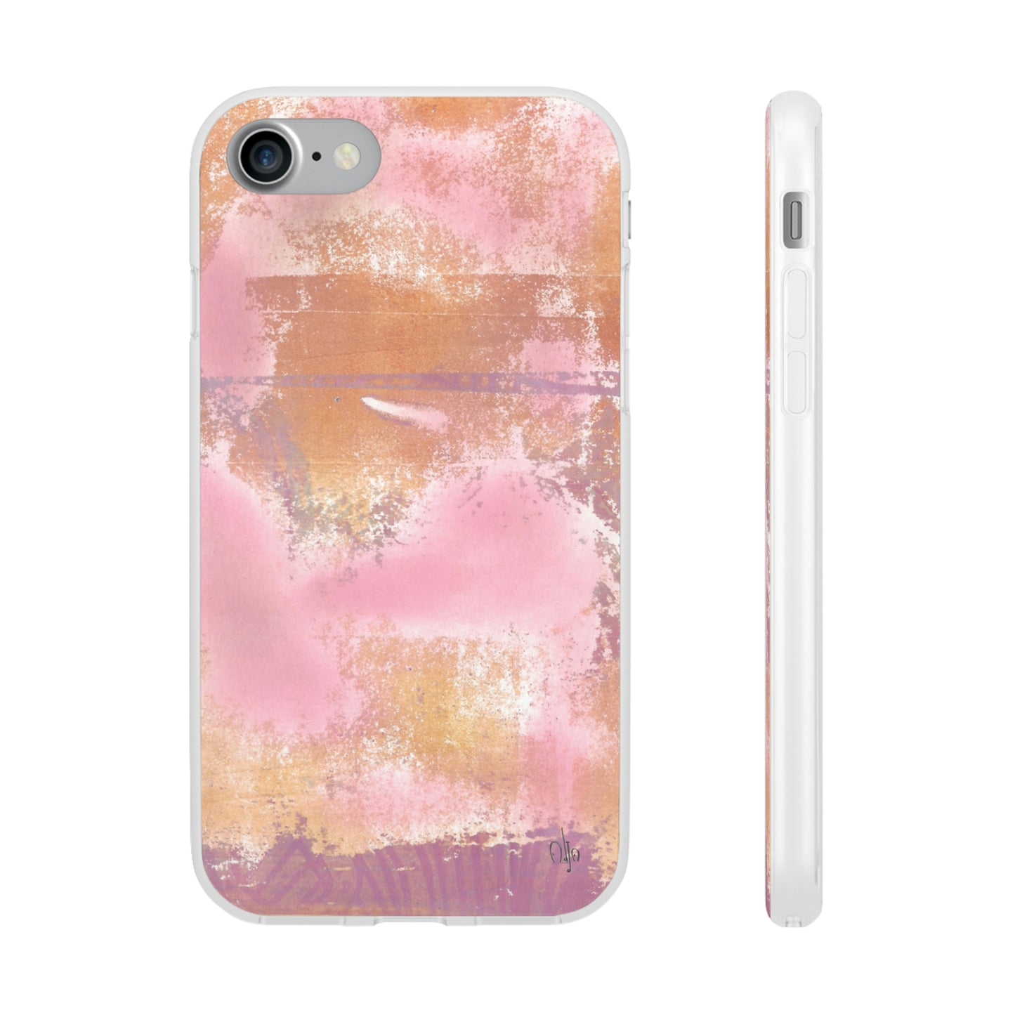 iPhone and Samsung Galaxy Flexi Phone Case Passionate Pink - Alja Design