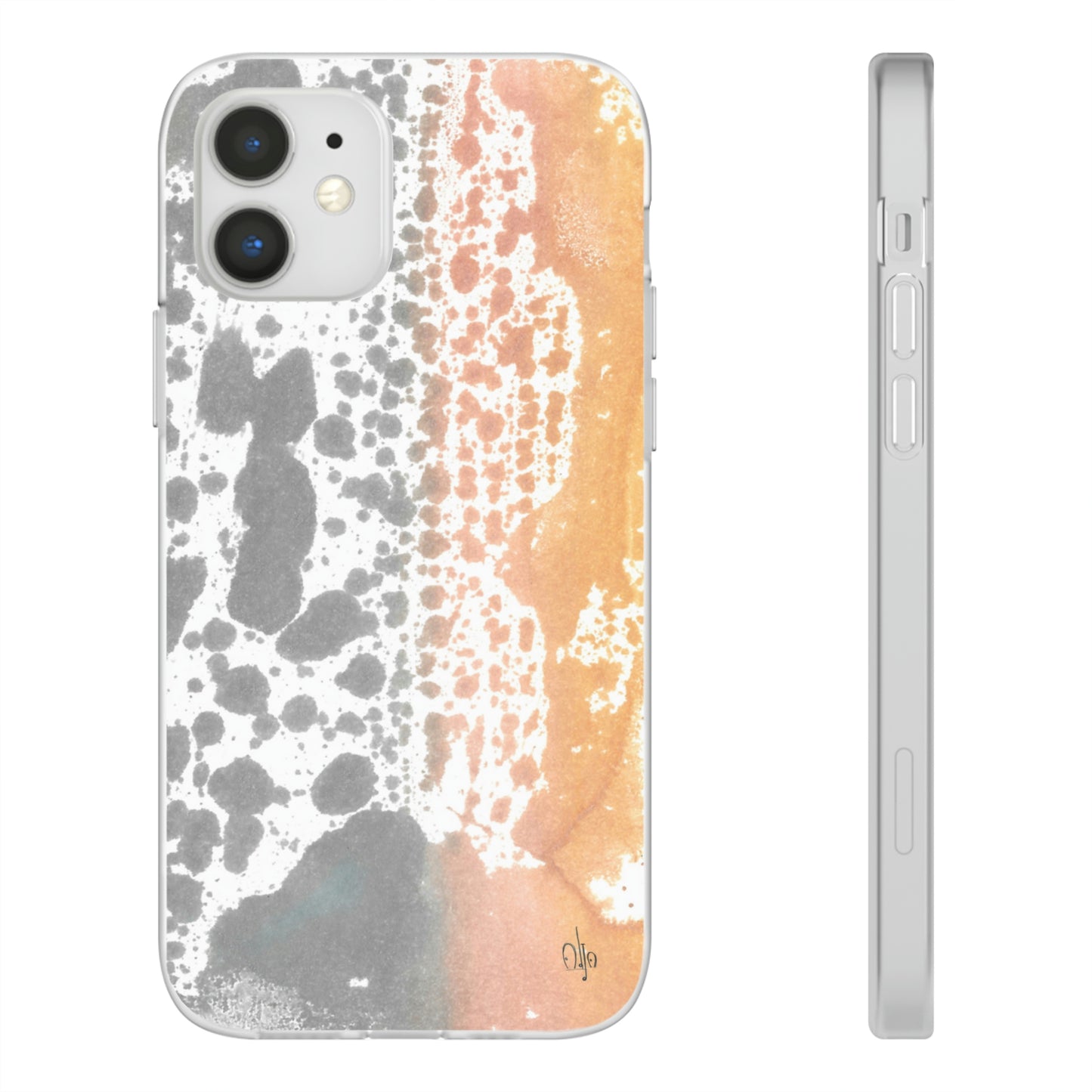 iPhone and Samsung Galaxy Flexi Phone Case Lava Waterfall - Alja Design
