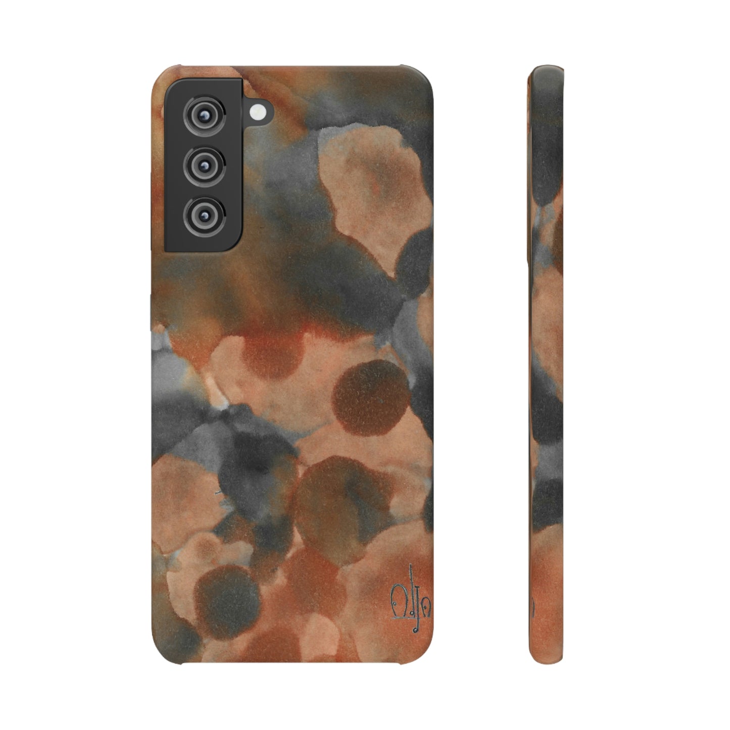 iPhone Samsung Galaxy Pixel5G Snap Case Phone Case Cool Magma - Alja Design