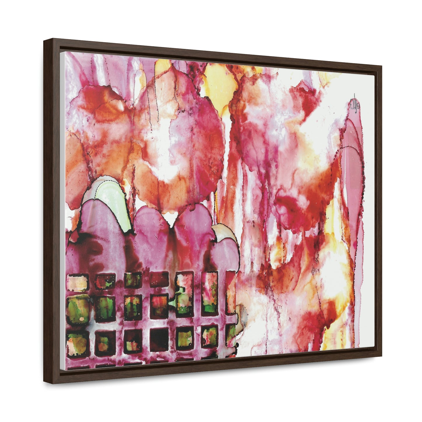 Off the Grid 13 Framed Canvas Print - Alja Design