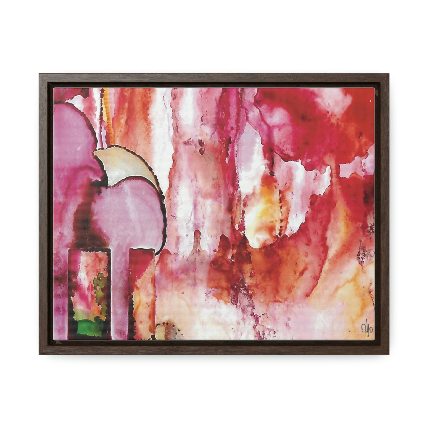 Off the Grid 6 Framed Canvas Print - Alja Design