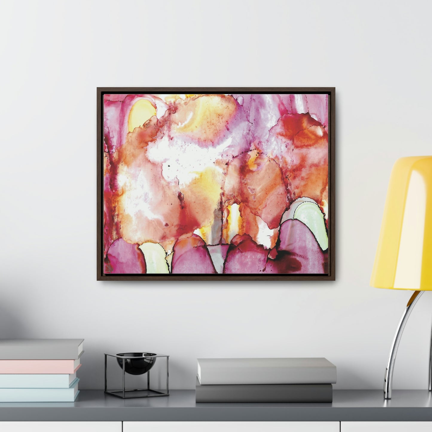 Off the Grid 12 Framed Canvas Print - Alja Design