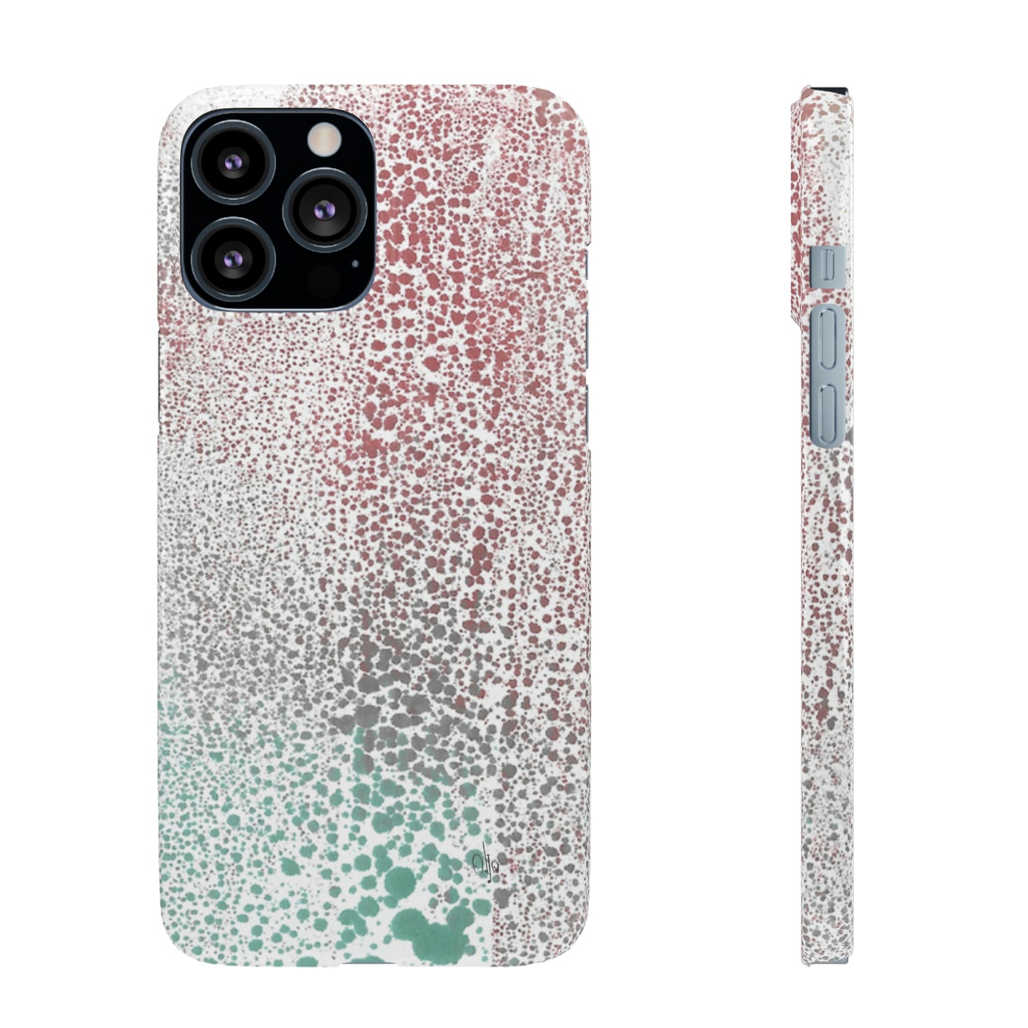 iPhone Samsung Galaxy Pixel5G Snap Case Phone Case Gradient Drip - Alja Design