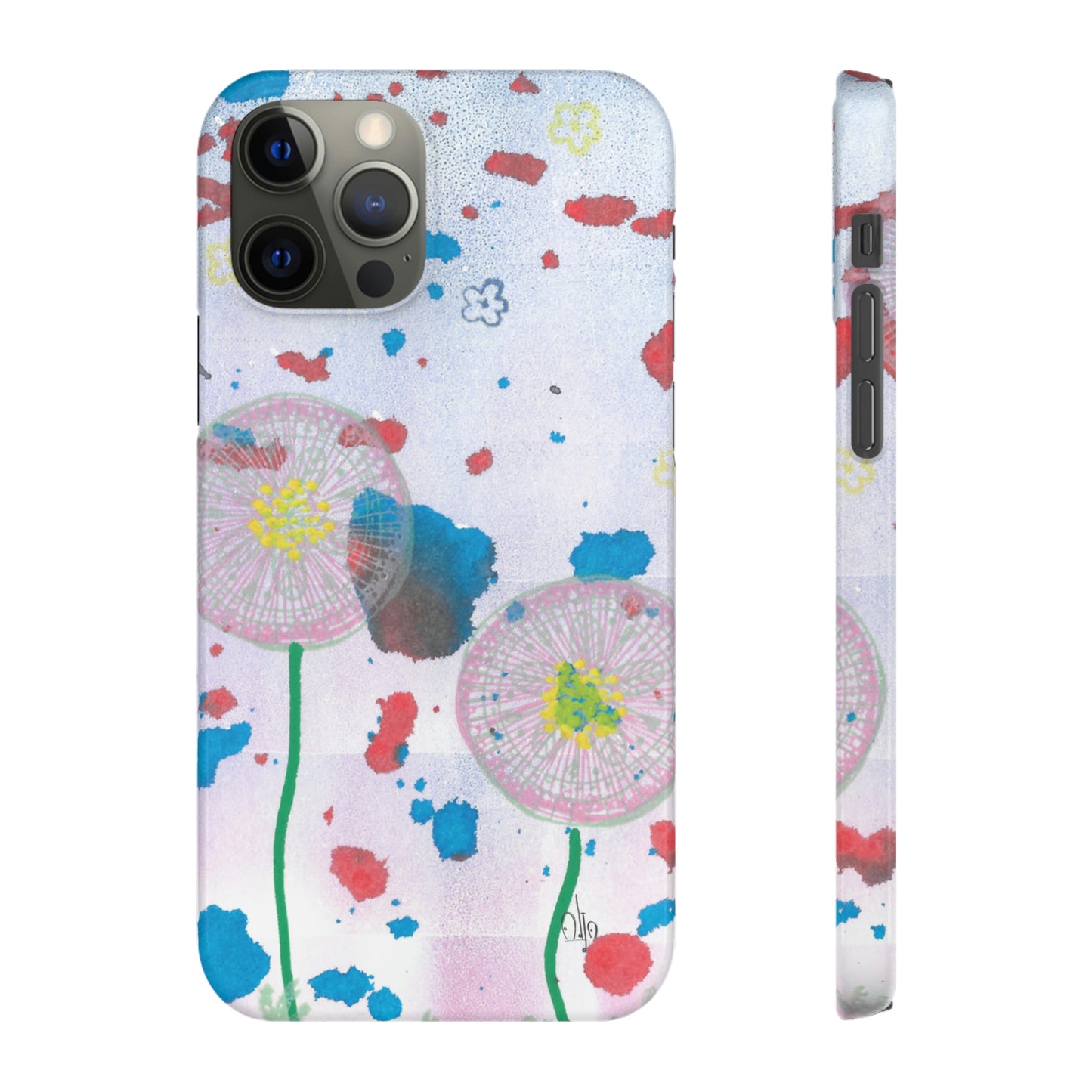 iPhone Samsung Galaxy Pixel5G Snap Case Phone Case Dandelion Party - Alja Design