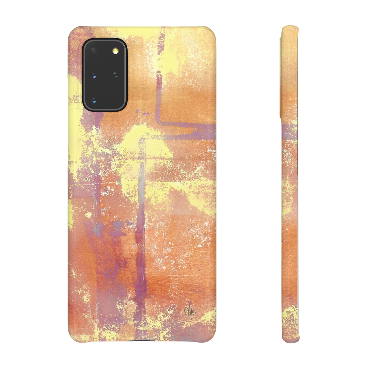 iPhone Samsung Galaxy Pixel5G Snap Case Phone Case Passionate Orange - Alja Design