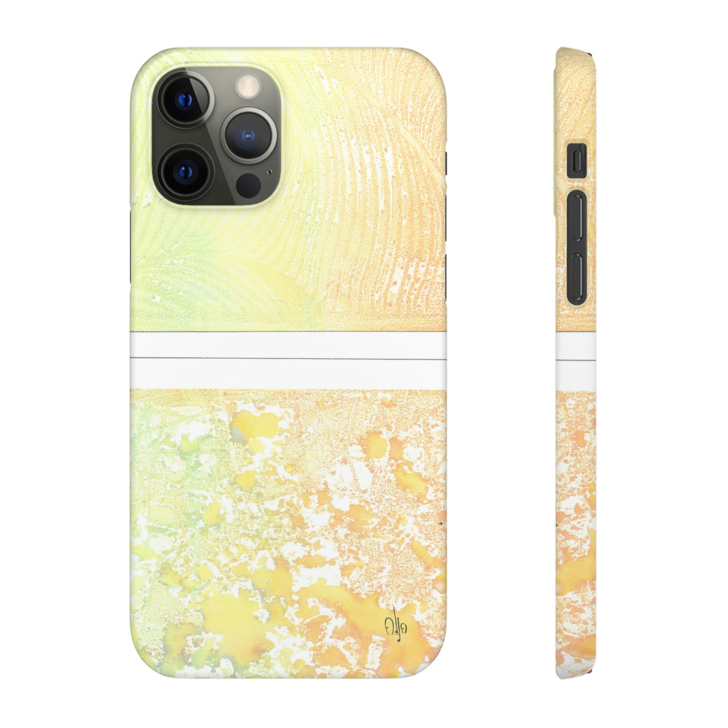 iPhone Samsung Galaxy Pixel5G Snap Case Phone Case Piña Colada with Tropical Waves - Alja Design