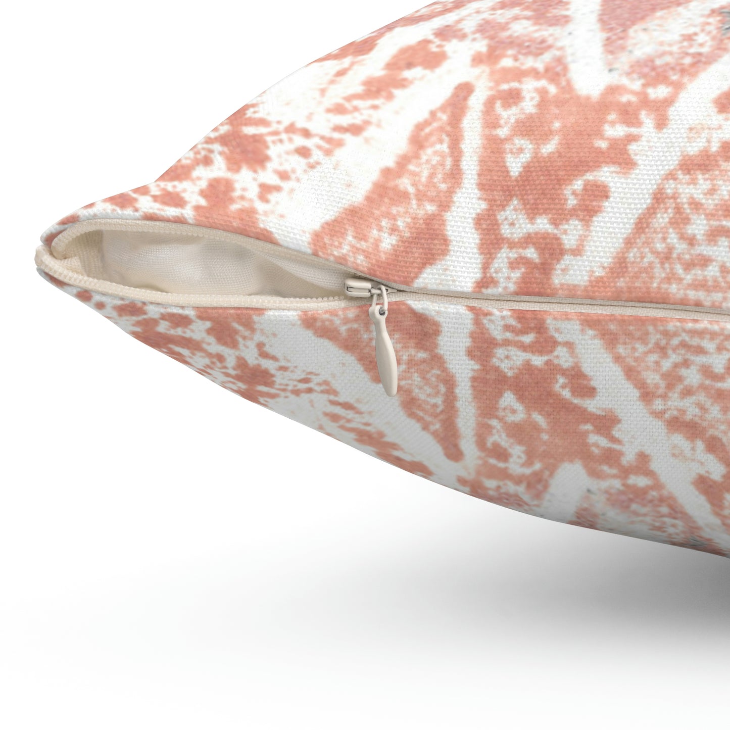 Red Triangles Square Pillow - Alja Design