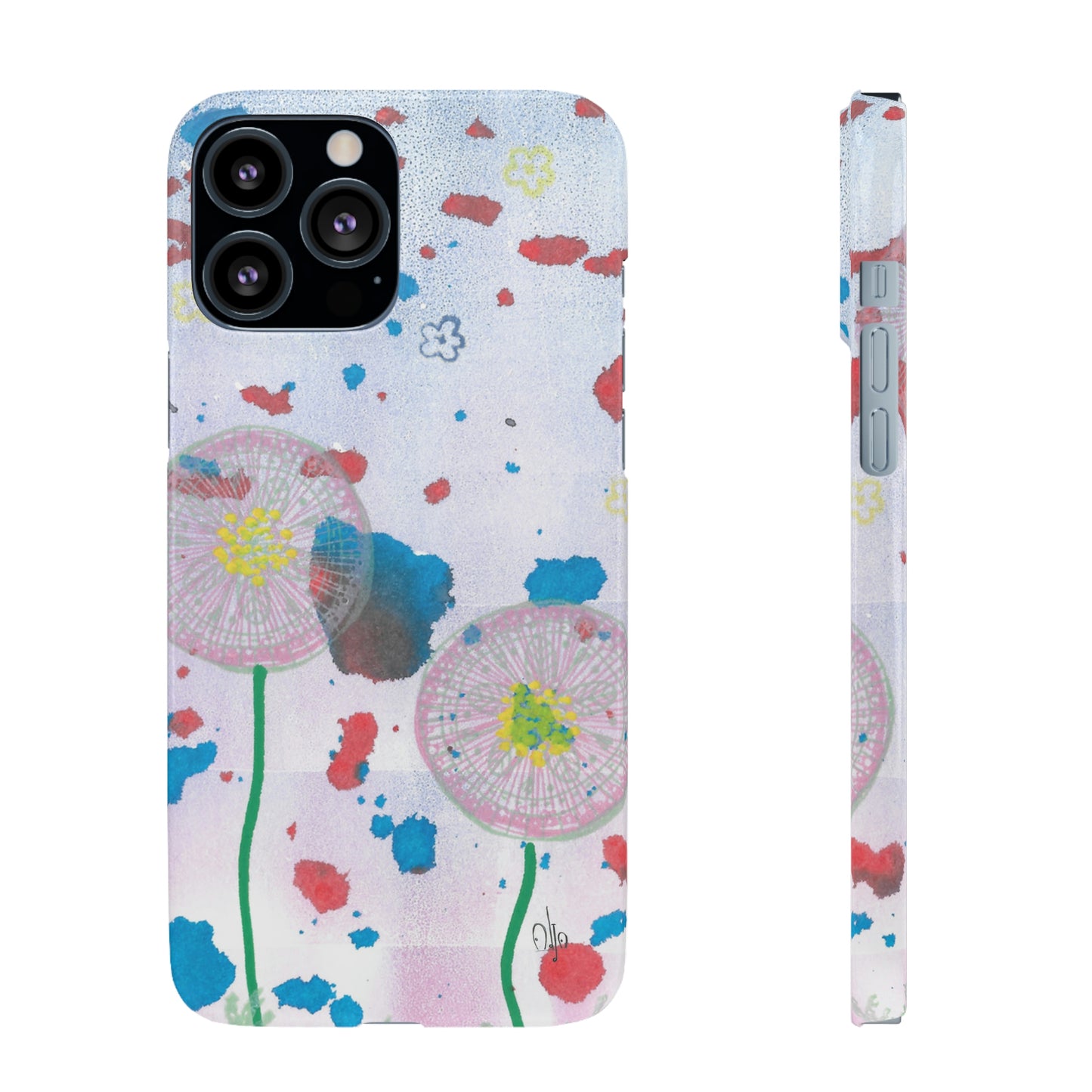 iPhone Samsung Galaxy Pixel5G Snap Case Phone Case Dandelion Party - Alja Design
