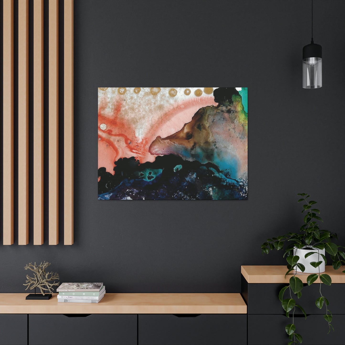 Inner Space 14 Canvas Print - Alja Design