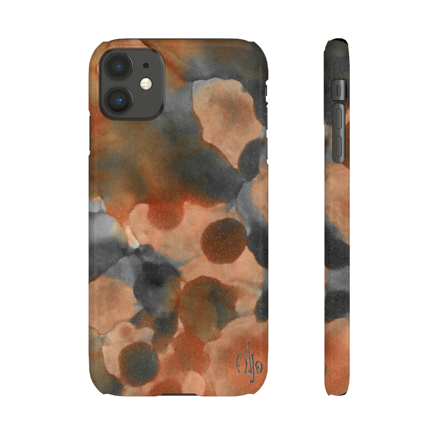 iPhone Samsung Galaxy Pixel5G Snap Case Phone Case Cool Magma - Alja Design