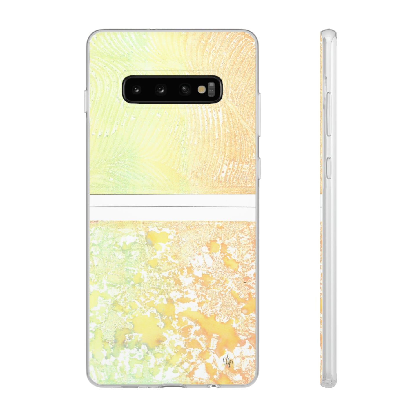 iPhone and Samsung Galaxy Flexi Phone Case Piña Colada with Tropical Waves - Alja Design