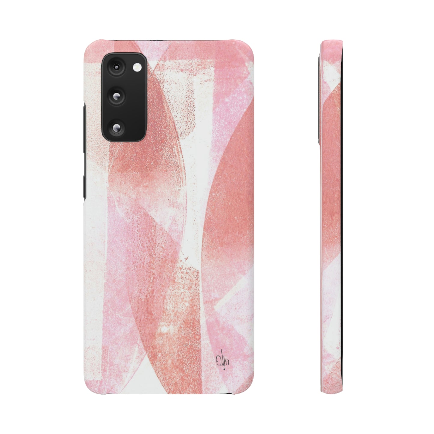 iPhone Samsung Galaxy Pixel5G Snap Case Phone Case Red Glass