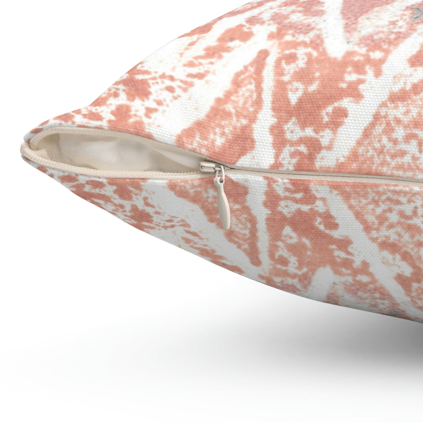Red Triangles Square Pillow - Alja Design