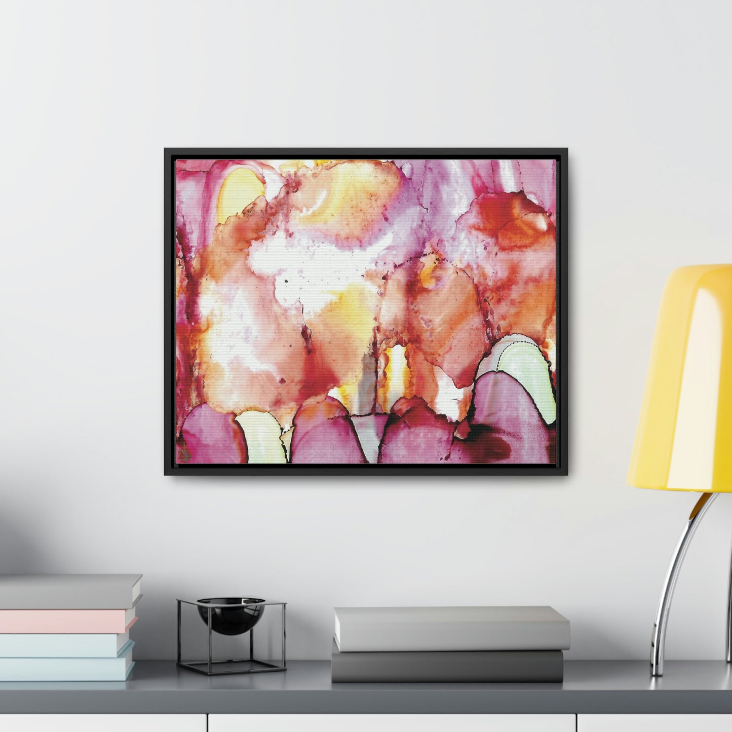 Off the Grid 12 Framed Canvas Print - Alja Design