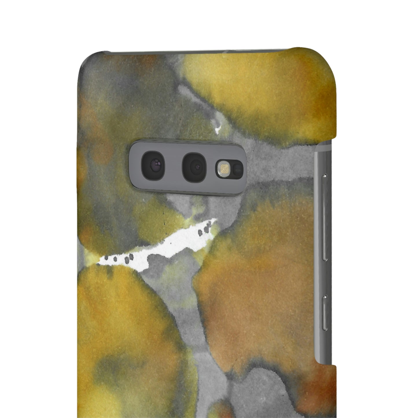 iPhone Samsung Galaxy Pixel5G Snap Case Phone Case Yellow Volcano - Alja Design