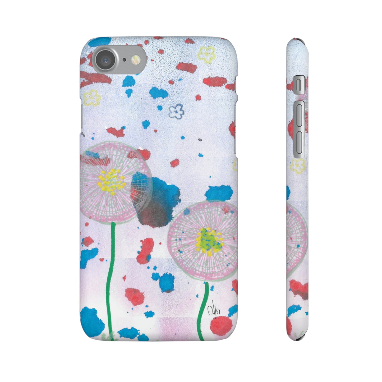 iPhone Samsung Galaxy Pixel5G Snap Case Phone Case Dandelion Party - Alja Design