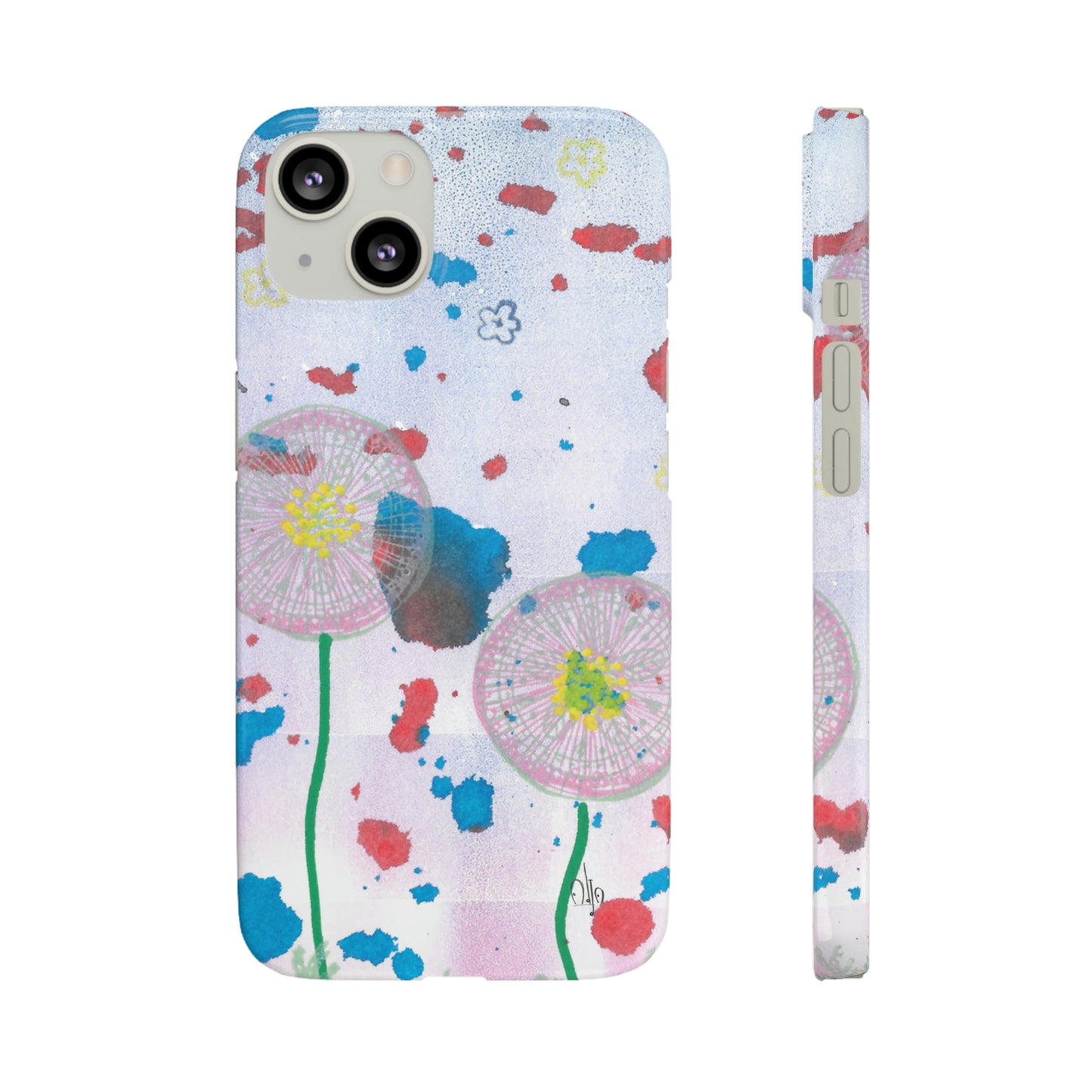 iPhone Samsung Galaxy Pixel5G Snap Case Phone Case Dandelion Party - Alja Design