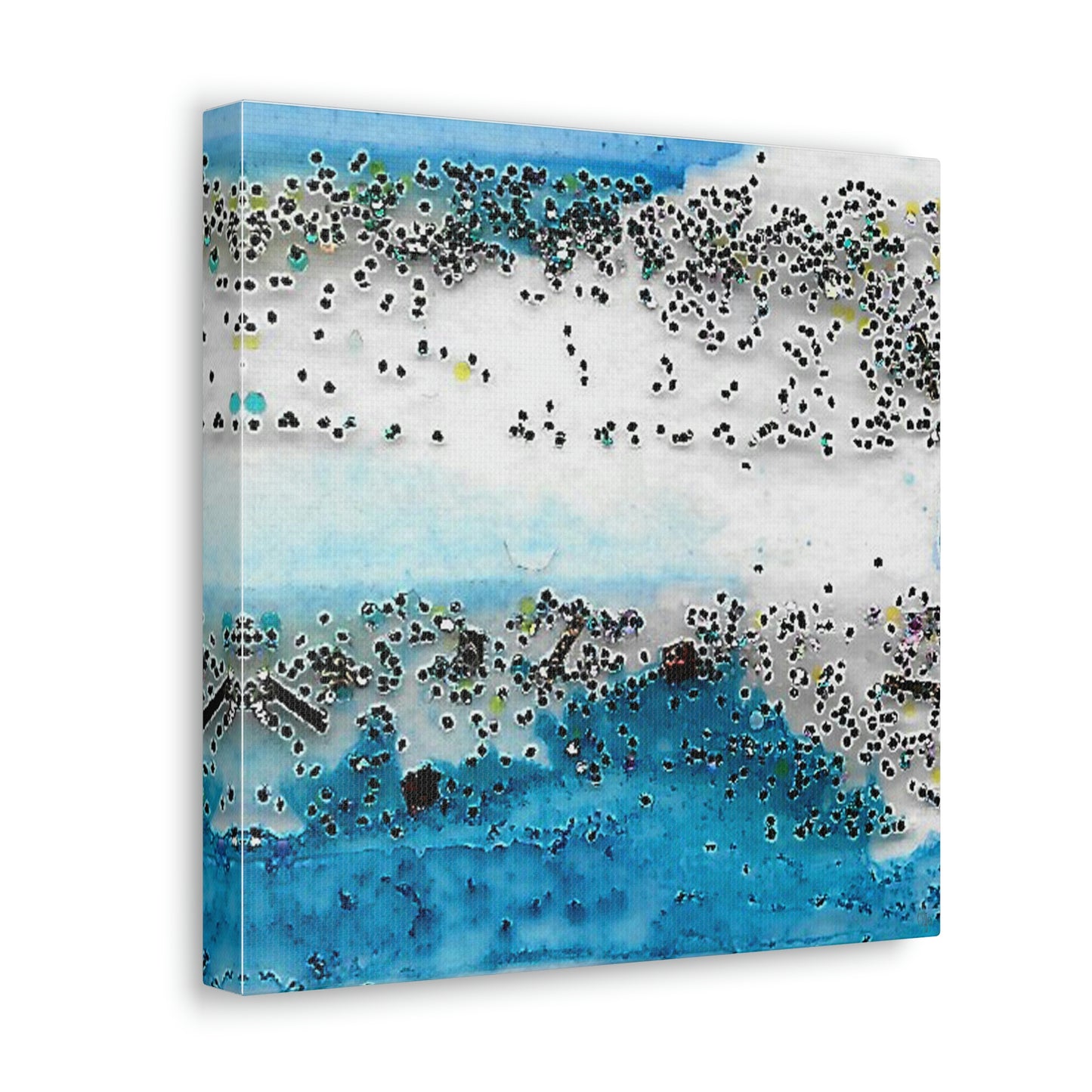 Fractal Blue 7 Canvas Print - Alja Design