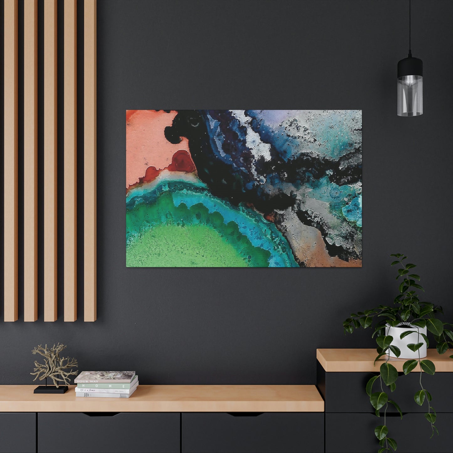 Inner Space 13 Canvas Print - Alja Design