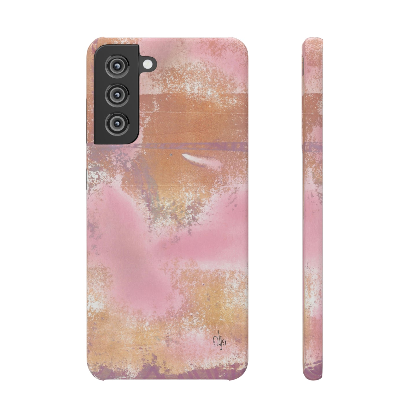 iPhone Samsung Galaxy Pixel5G Snap Case Phone Case Passionate Pink - Alja Design